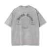 Футболка Mind Error ME Old English Garment Dyed Tee Light Grey сзади