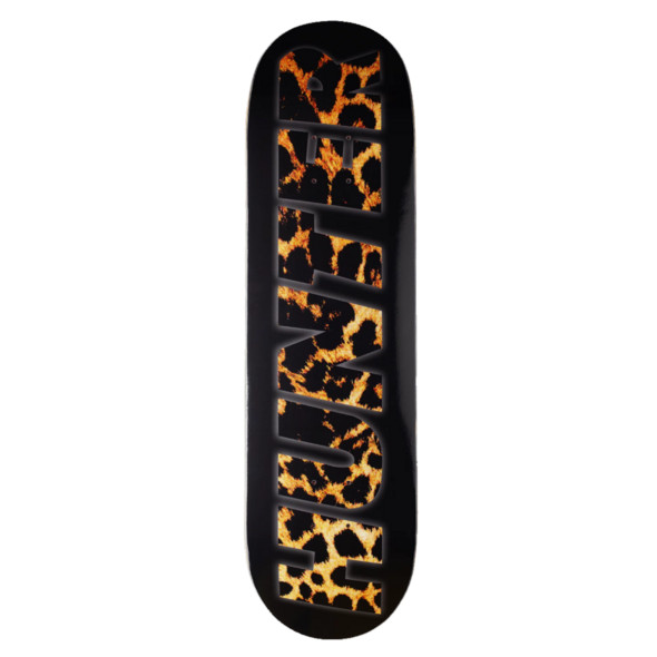 Дека для скейтборда Hunter Leopard Black 8.25