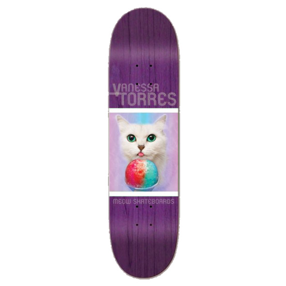 Дека для скейтборда Meow Skateboard Vanessa Torres Furreal Complete Violet 8.0