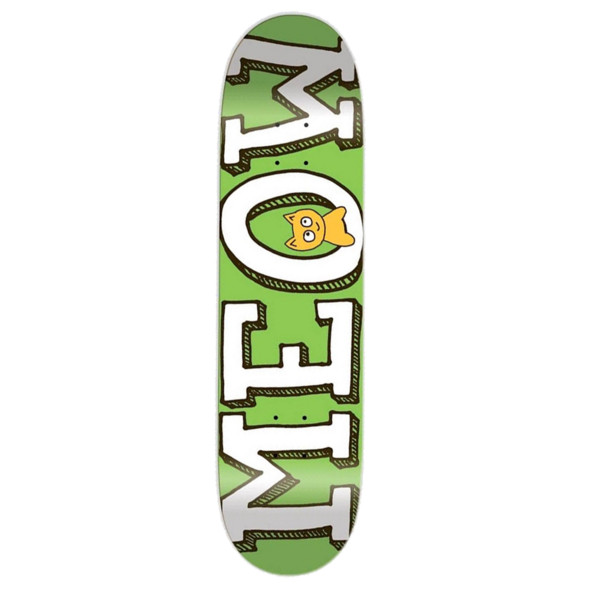Дека для скейтборда Meow Skateboard Green Logo 7.25