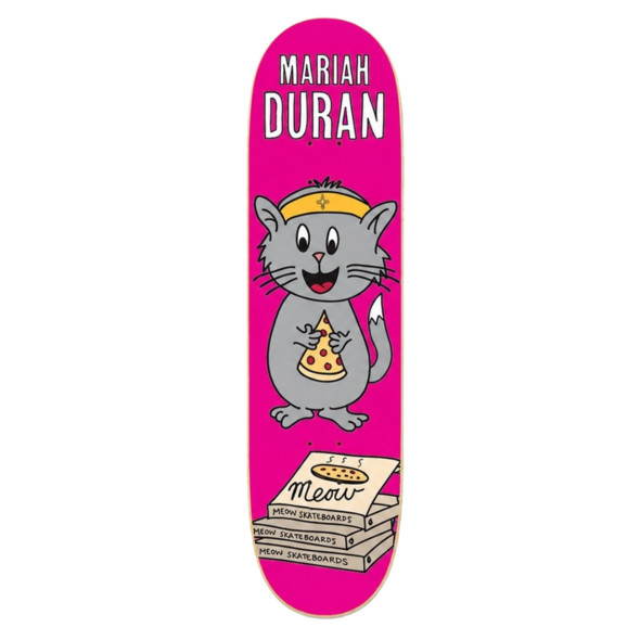 Дека для скейтборда Meow Skateboard Mariah Duran Whiskers Pink 8.0