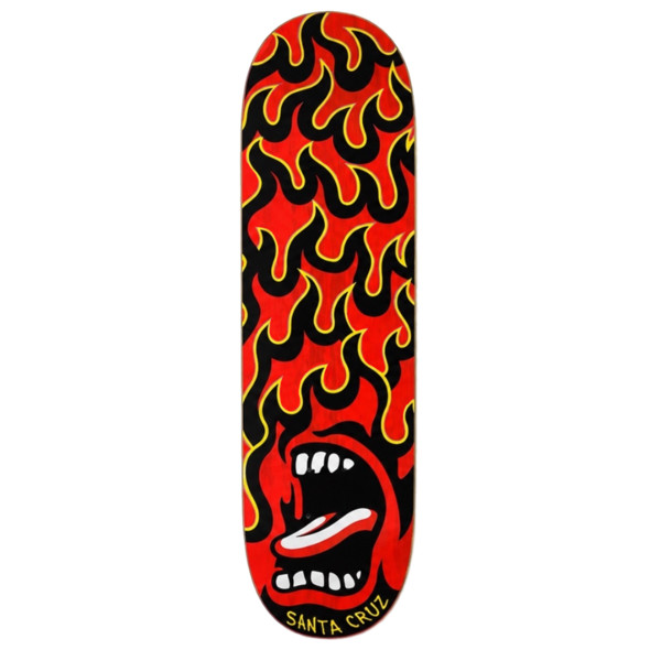 Дека для скейтборда Santa Cruz Screaming Flame Birch Deck Red 8.0