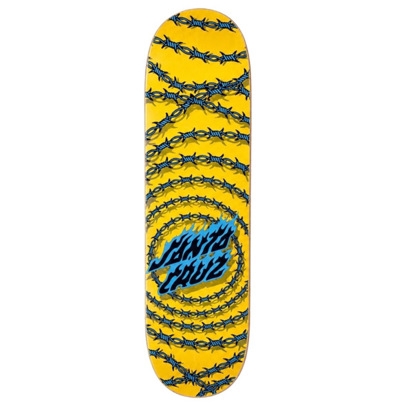 Дека для скейта Santa Cruz Wired Flame Dot Birch Yellow 8.0