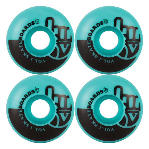 Колеса для скейтборда Vol.1 classic black/teal 51 mm 99A