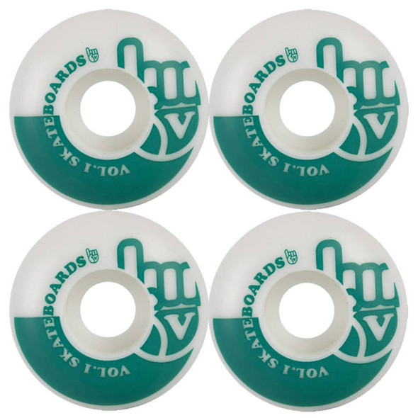 Колеса для скейта Vol.1 classic white/teal 54mm 99A