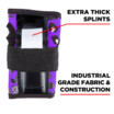 перчатки сзади 187 Killer Pads Six Pack Staab Purple JR